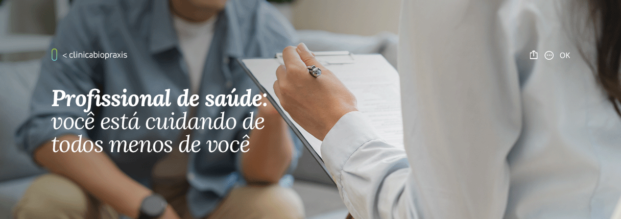 Profissional de saúde: você está cuidando de todos menos de você
