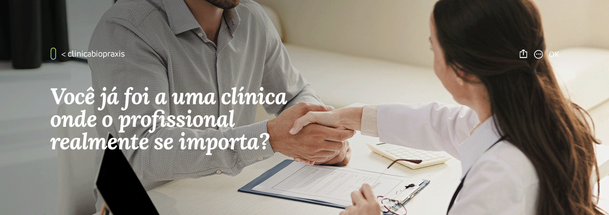 Você já foi a uma clínica onde o profissional realmente se importa?